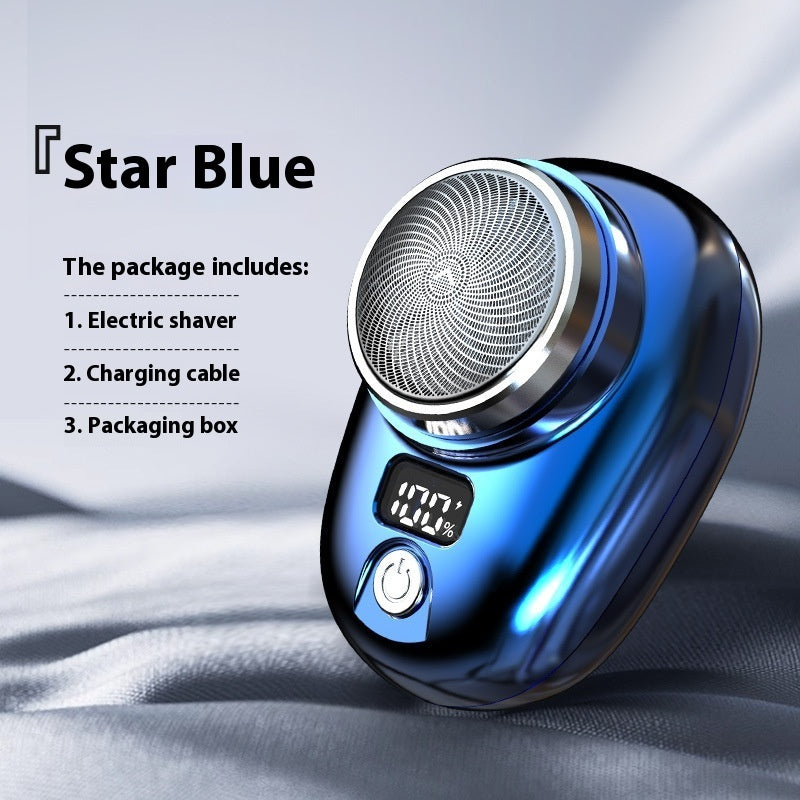 Digital Power Display Mini Portable Men's Shaver