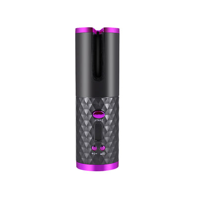 Rechargeable automatic curler for quick, lasting curls