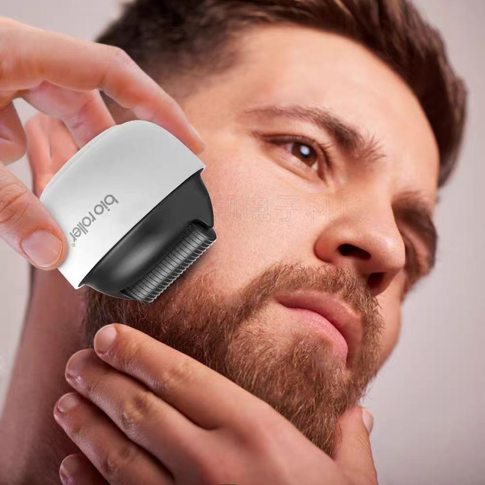 Men's Portable Hair Growth Beard Roller Microneedles