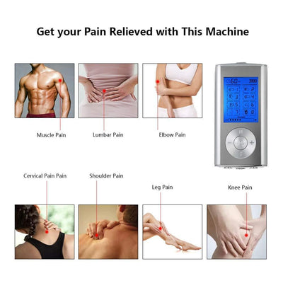 Rechargeable 8-mode Dual-exit TENS Low-Frequency Pulse Massager