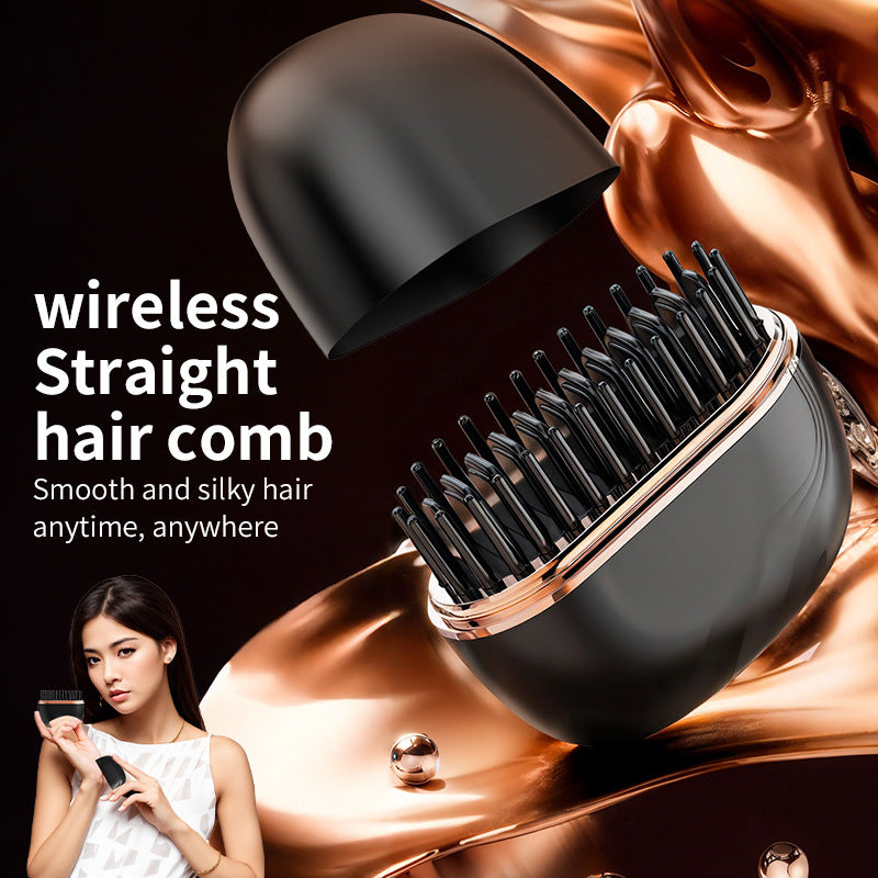 Lazy Wireless Straight Curly Hair Dual-purpose Comb