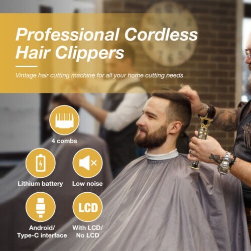 Cordless rechargeable beard & hair trimmer