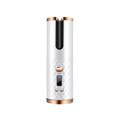 Rechargeable automatic curler for quick, lasting curls