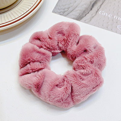 Fashion Simple Solid Color Hair Ring For Women