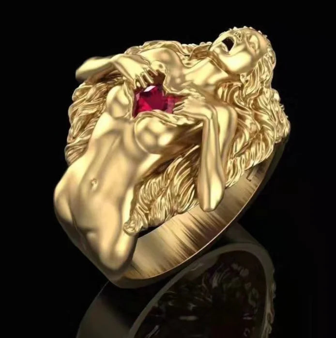 Exaggerated Fashion Couple Rings for Men and Women