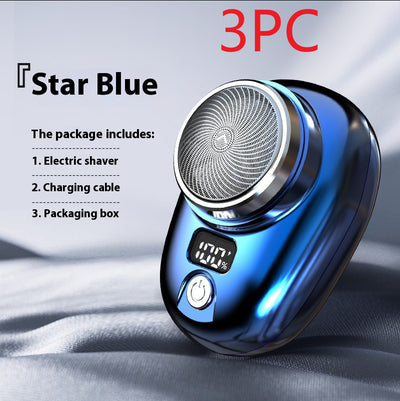 Digital Power Display Mini Portable Men's Shaver