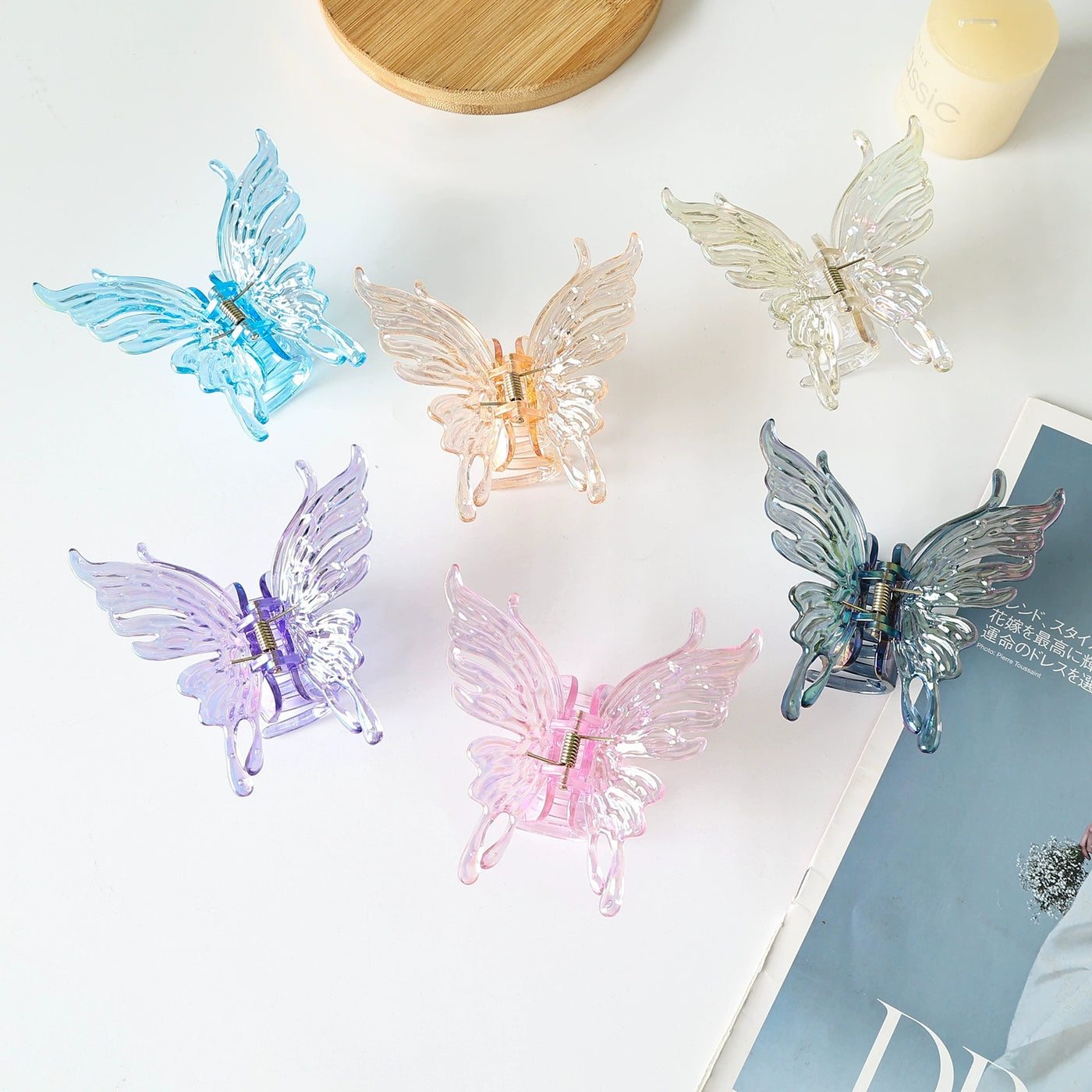 Colorful Butterfly Grip Elegant Hair Accessories