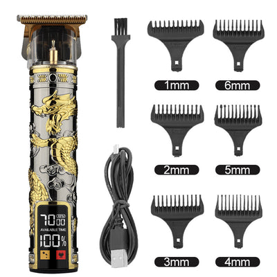 Hair Clipper Electric Electrical Hair Cutter Retro Oil Head Engraving
