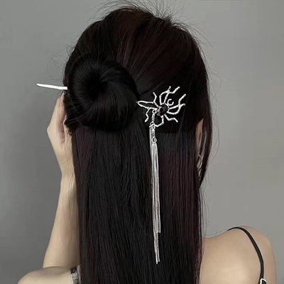 Women's Metal Dark Spider Hairpin