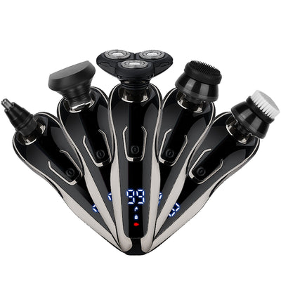 5-in-1 waterproof electric shaver & trimmer kit