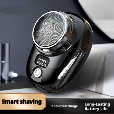 Digital Power Display Mini Portable Men's Shaver
