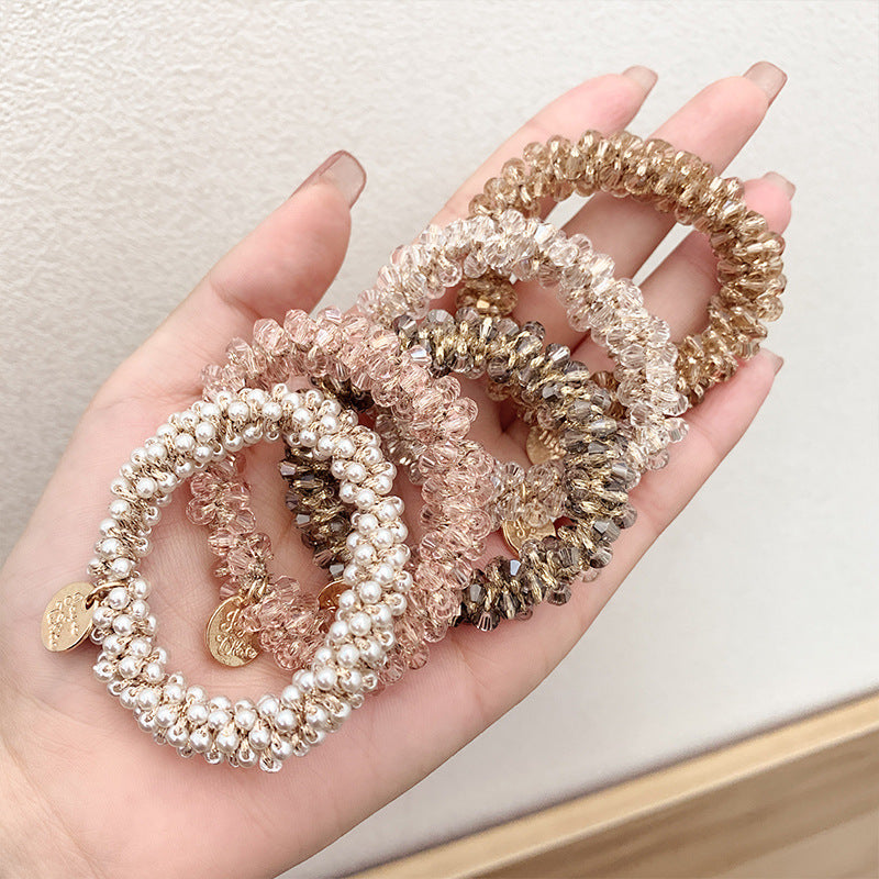 High-grade Headdress Crystal Hair Tie Dual-purpose Headband