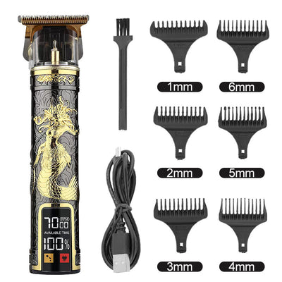 Hair Clipper Electric Electrical Hair Cutter Retro Oil Head Engraving