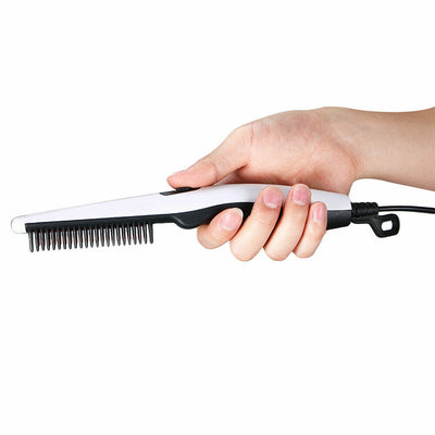 Negative ion straightener comb for hair & beard