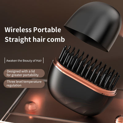 Lazy Wireless Straight Curly Hair Dual-purpose Comb