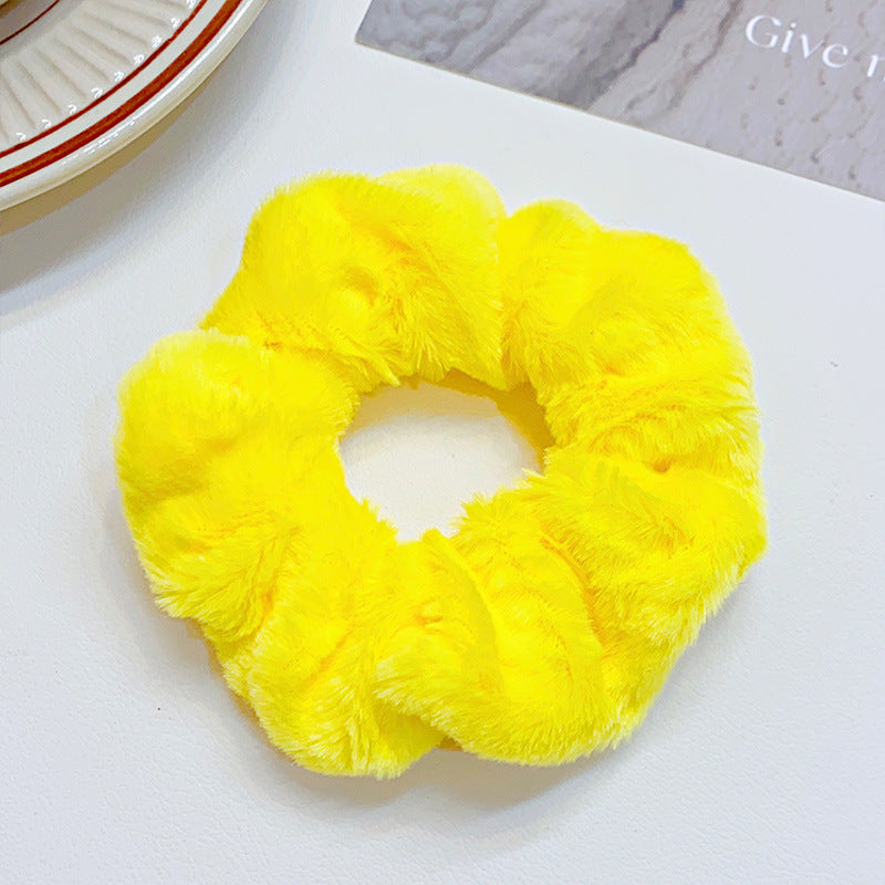 Fashion Simple Solid Color Hair Ring For Women