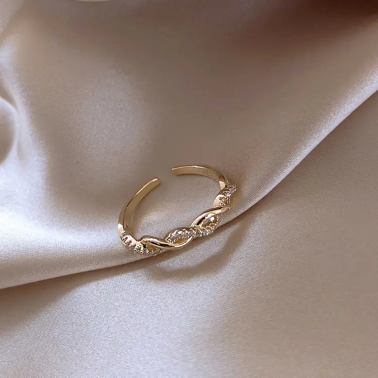 Twisted Open Ring for Women - Fashionable & Versatile
