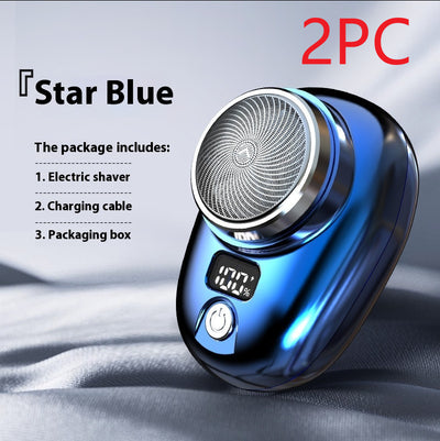 Digital Power Display Mini Portable Men's Shaver