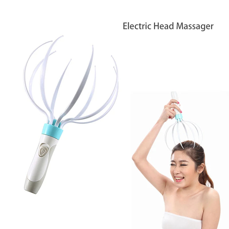 8-claw electric head massager for scalp and body relaxation