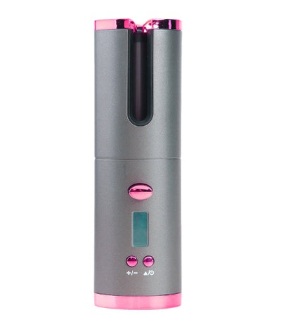 Rechargeable automatic curler for quick, lasting curls