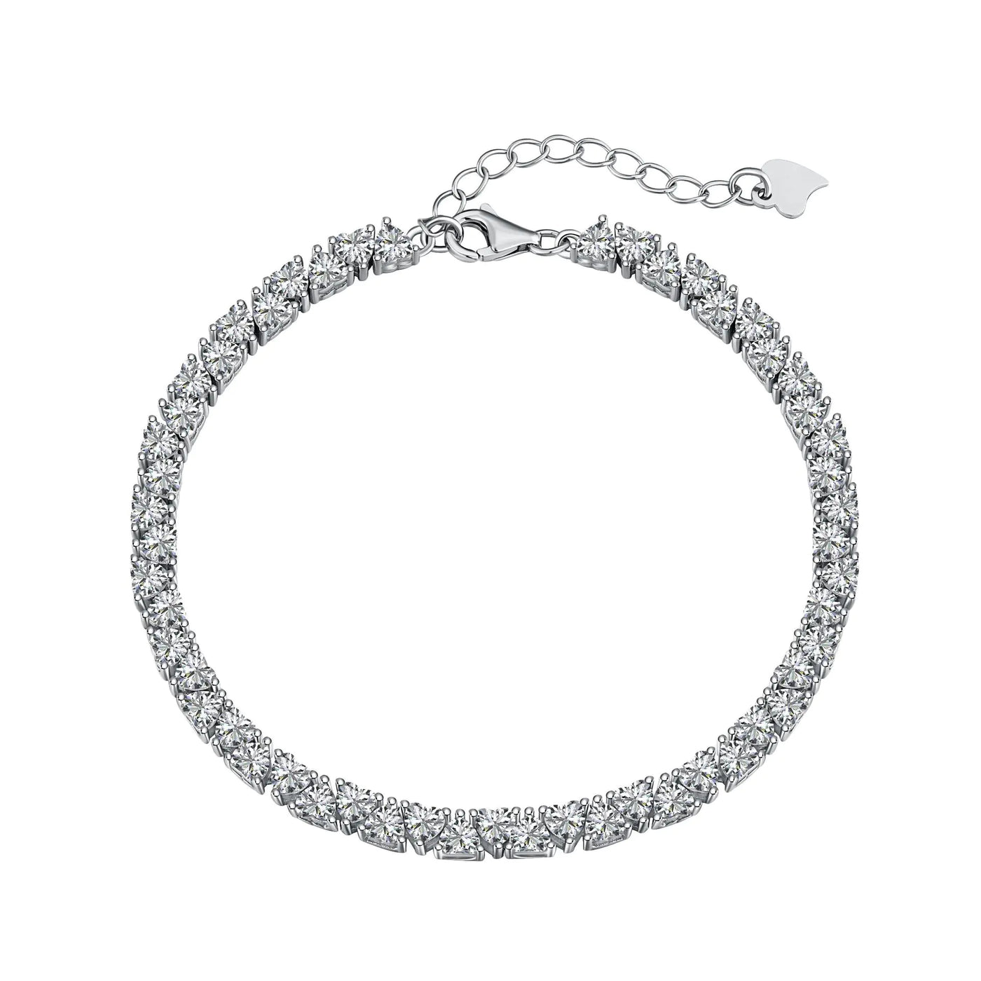 S925 Sterling Silver Hip Hop Zircon Bracelet