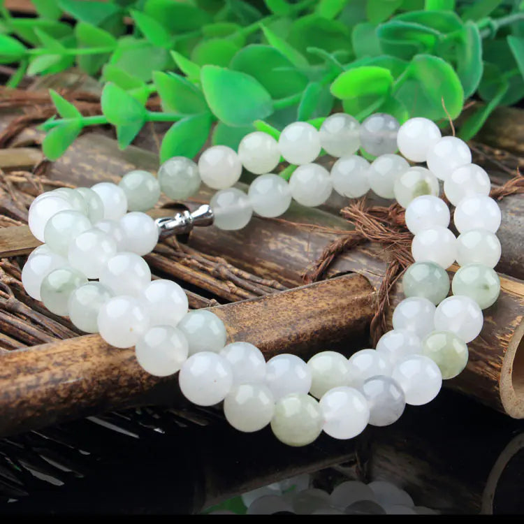 Gold Silk Jade Tianshan Cui Bracelet Necklace Unisex