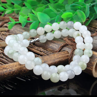 Gold Silk Jade Tianshan Cui Bracelet Necklace Unisex