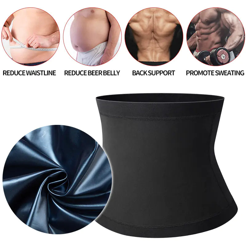 Men's Sauna Body Shaper Waist Trainer Slimming Belt