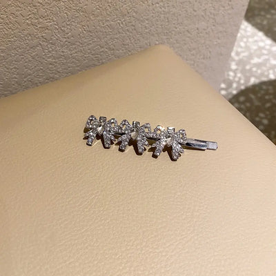 Rhinestone Bow Hair Clip - Baroque Style Vintage Accessory