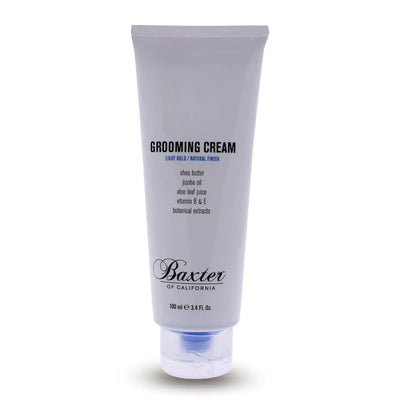 Baxter of California Grooming Cream for Men | Light Hold | Natural Finish | Hair Styler | 3.4 oz