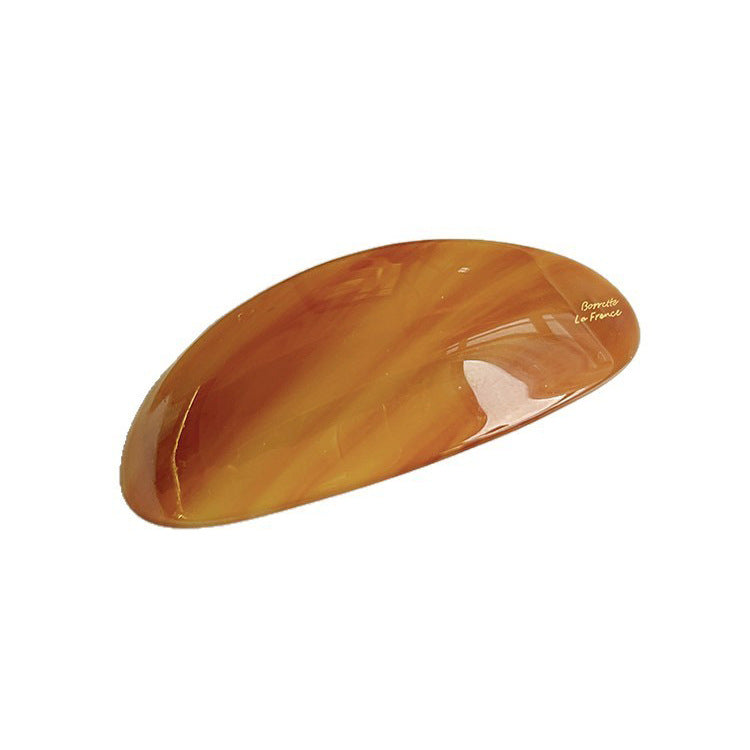 Women's French Retro Acetate Oval Hair Accessories