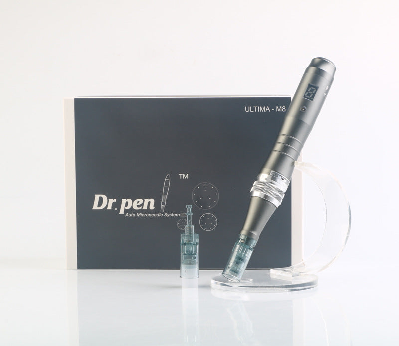 Small Black Pen M8 Electric Microneedle  Import Beauty Instrument