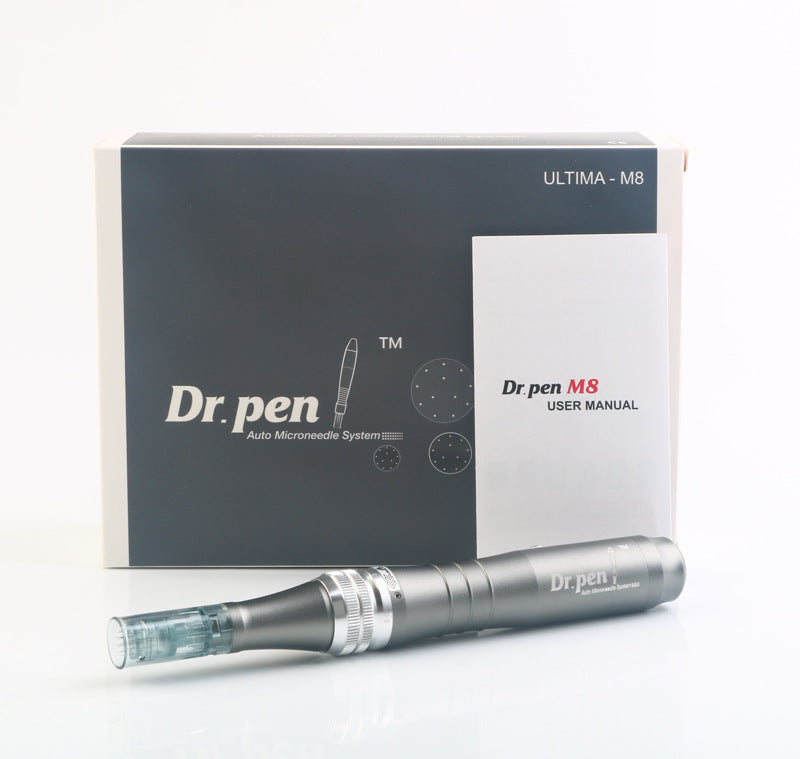 Small Black Pen M8 Electric Microneedle  Import Beauty Instrument