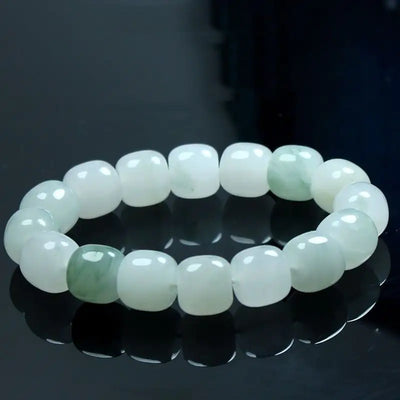Gold Silk Jade Tianshan Cui Bracelet Necklace Unisex