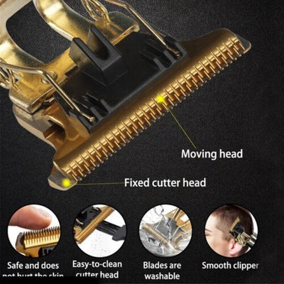 Beard Trimmer Hair Clippers Cordless Rechargeable Hair Cutting Barber Shaving Machine For Men USB Charging