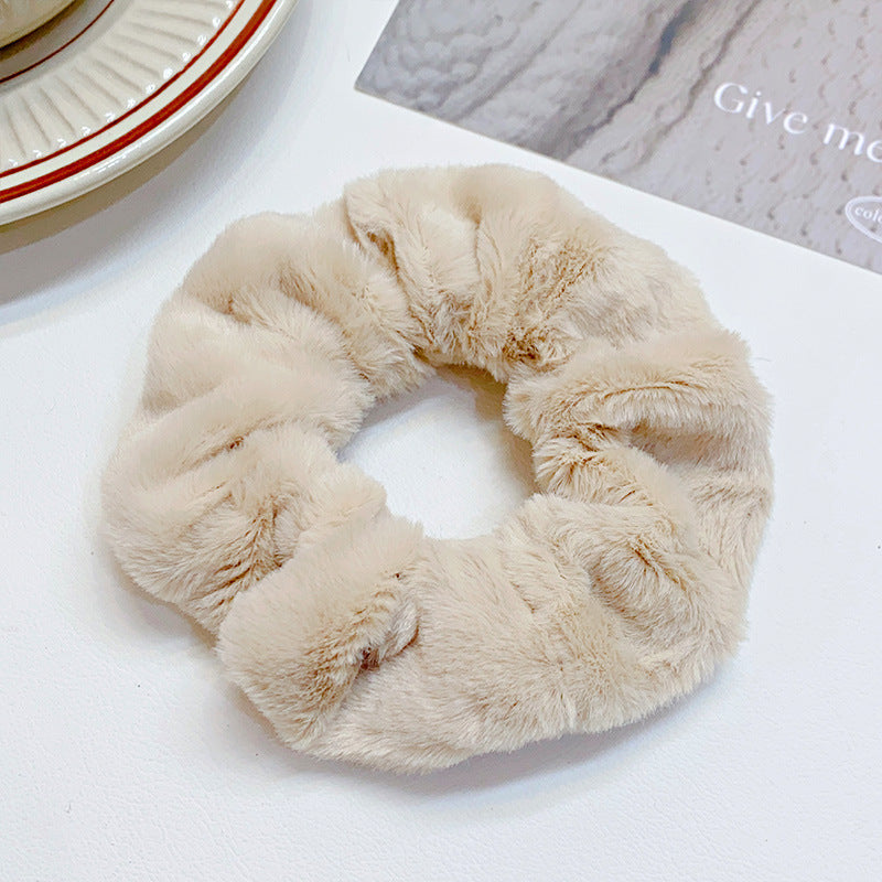 Fashion Simple Solid Color Hair Ring For Women