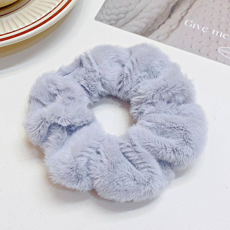 Fashion Simple Solid Color Hair Ring For Women