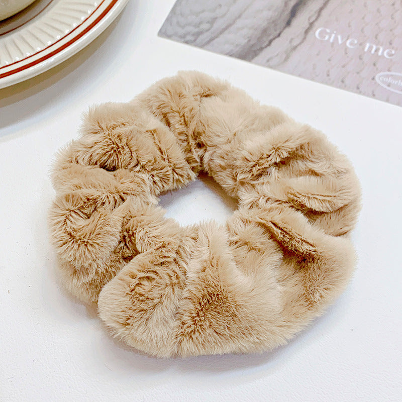 Fashion Simple Solid Color Hair Ring For Women
