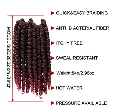 Curly  Crochet Braid 2X SPRING