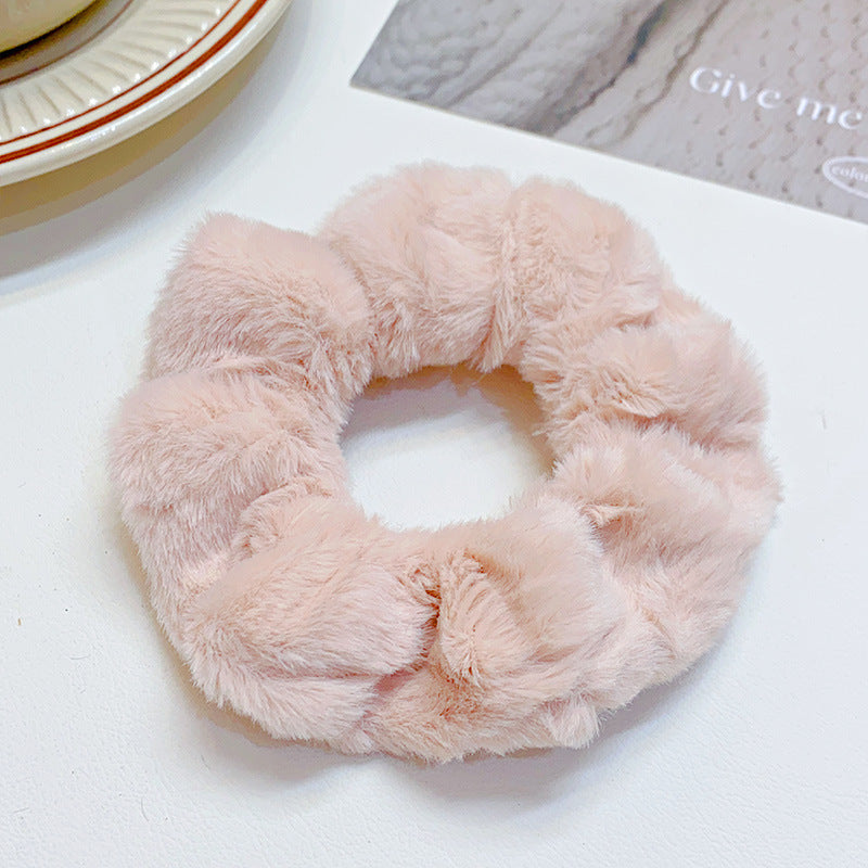 Fashion Simple Solid Color Hair Ring For Women