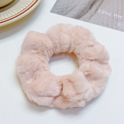 Fashion Simple Solid Color Hair Ring For Women