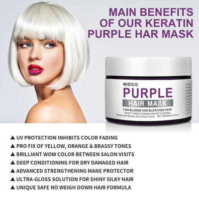 Purple Shampoo for Yellow Tone Removal and Hair Care