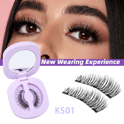 Glue-free Natural Portable Magnetic False Eyelashes