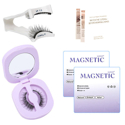 Glue-free Natural Portable Magnetic False Eyelashes