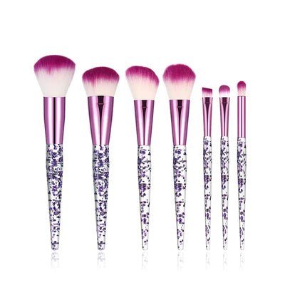7-Piece Starry Glitter Liquid Eyeshadow Brush Set