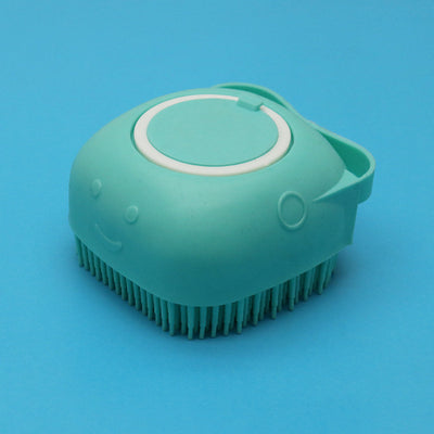 Silicone Dog Bath Massage Gloves Brush Pet Cat Bathroom Cleaning Tool Comb Brush For Dog Can Pour Shampoo Dog Grooming Supplies