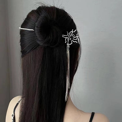 Women's Metal Dark Spider Hairpin
