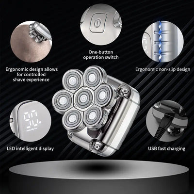 Waterproof Rechargeable Bald Head Shaver for Men