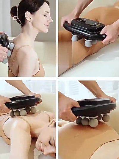 Cross-border Professional-grade Six-head Fascia Gun With High-frequency Vibration For Muscle Relaxation, Home Massager, In Stock