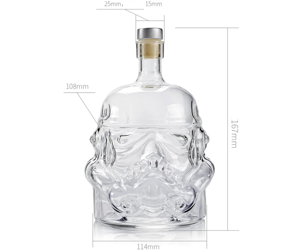 Star Wars Storm Trooper Glass Decanter & Drinkware